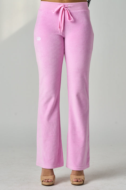 Women's Rosé Velour Pants