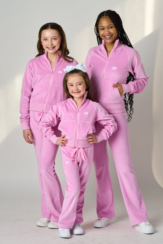 Youth Rosé Velour Tracksuit