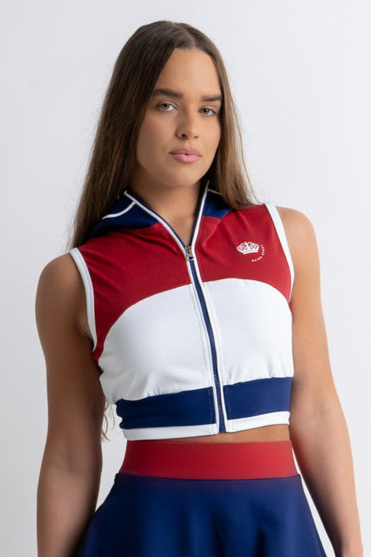 Women's USA Sleeveless Hoodie