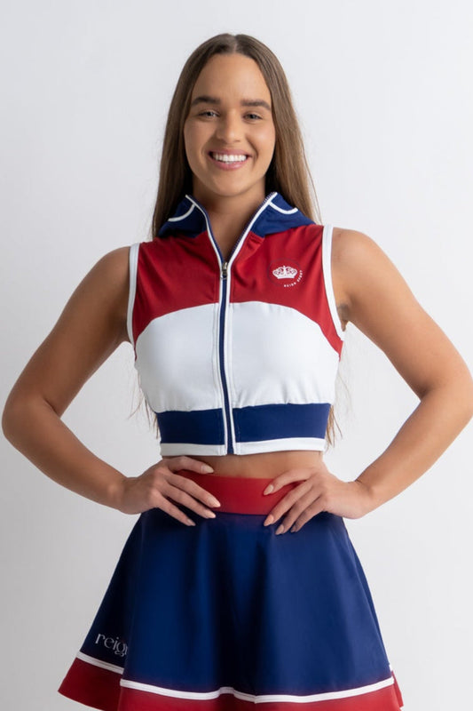 Women's USA Sleeveless Hoodie