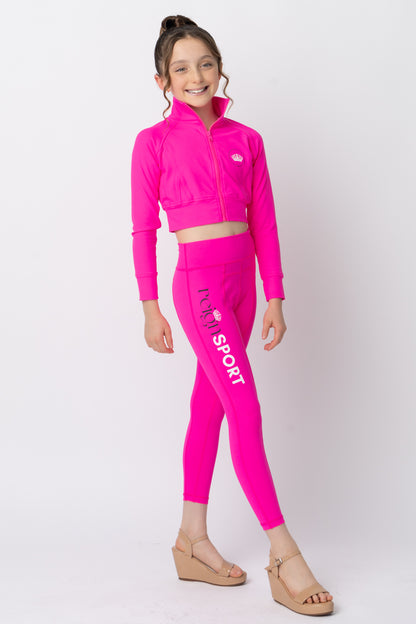 Youth REIGN Essentials Hot Pink Leggings