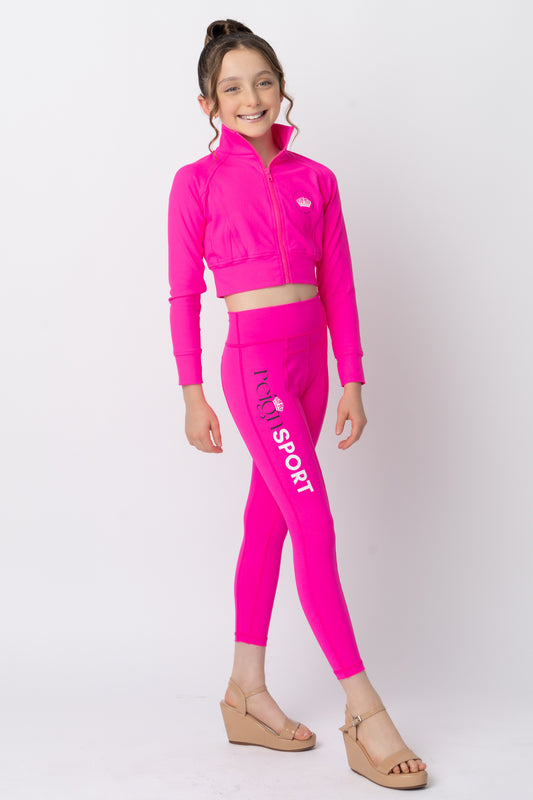 Youth REIGN Essentials Hot Pink Leggings